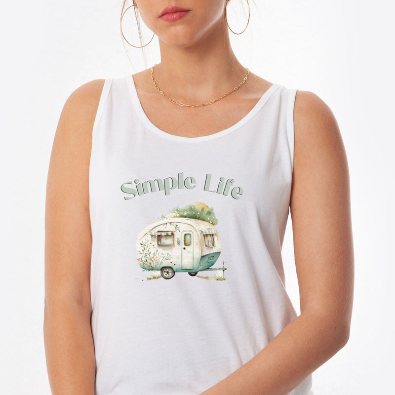 RV life Simple T-Shirt Simple Life Tee Shirt Vacation T Shirt Summer Road Trip Shirt Camper Tee Jersey Tank Family Vacation Group Matching - The Ripple Effect Co.US